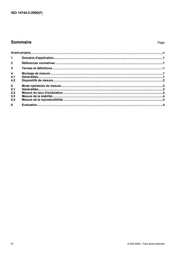 ISO 14744-2:2000 ISO 14744-2:2000 - Soudage -- Essais de réception des machines de soudage par faisceau d'électrons - Page 4 preview