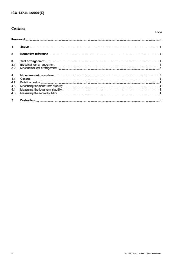 ISO 14744-4:2000 ISO 14744-4:2000 - Welding -- Acceptance inspection of electron beam welding machines - Page 4 preview