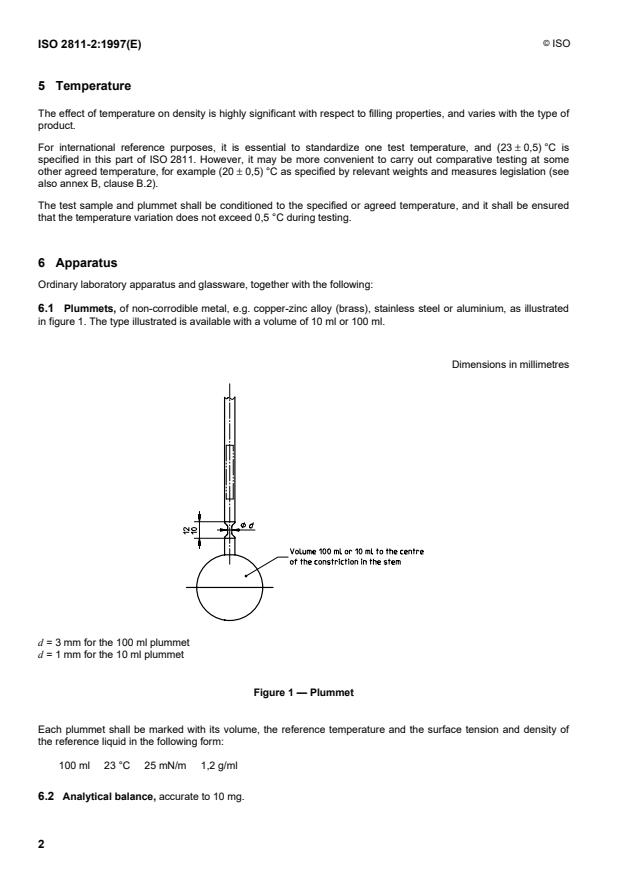 ISO 2811-2:1997 ISO 2811-2:1997 - Paints and varnishes -- Determination of density - Page 4 preview