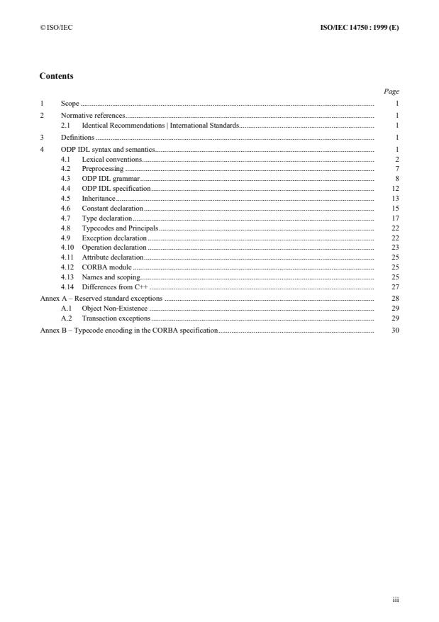 ISO/IEC 14750:1999 - Information technology -- Open Distributed Processing -- Interface Definition Language