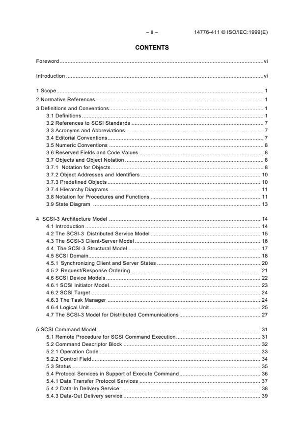 ISO/IEC 14776-411:1999 ISO/IEC 14776-411:1999 - Information technology -- Small Computer System Interface-3 - Page 4 preview
