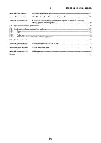 SIST-V ETSI/EG 202 057-4 V1.2.1:2009 ETSI EG 202 057-4 V1.2.1 (2008-07) - Speech Processing, Transmission and Quality Aspects (STQ); User related QoS parameter definitions and measurements; Part 4: Internet access - Page 4 preview