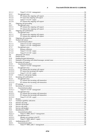 SIST EN 300 444 V2.1.1:2009 ETSI EN 300 444 V2.1.0 (2008-06) - Digital Enhanced Cordless Telecommunications (DECT); Generic Access Profile (GAP) - Page 4 preview