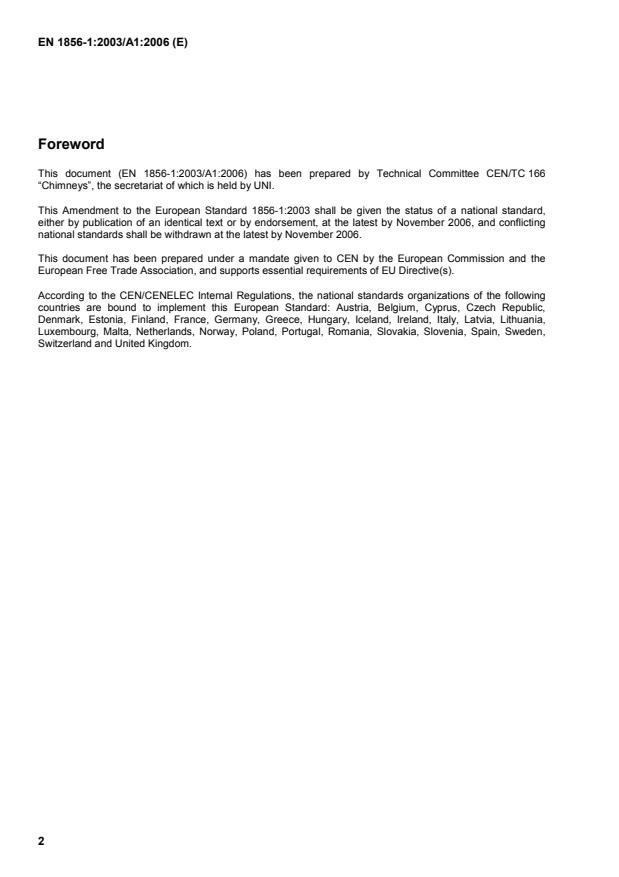 EN 1856-1:2003/A1:2006 EN 1856-1:2003/A1:2006 - Page 4 preview