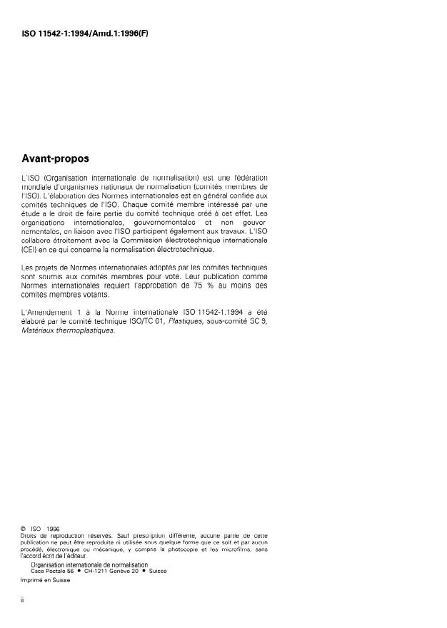 ISO 11542-1:1994/Amd 1:1996 ISO 11542-1:1994/Amd 1:1996 - Page 2 preview
