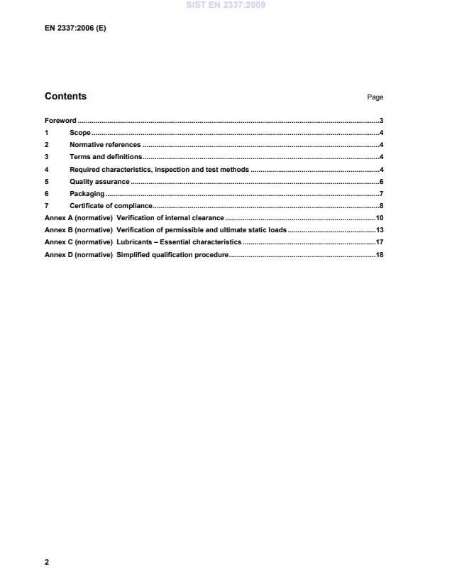 EN 2337:2006 EN 2337:2009 - Page 4 preview