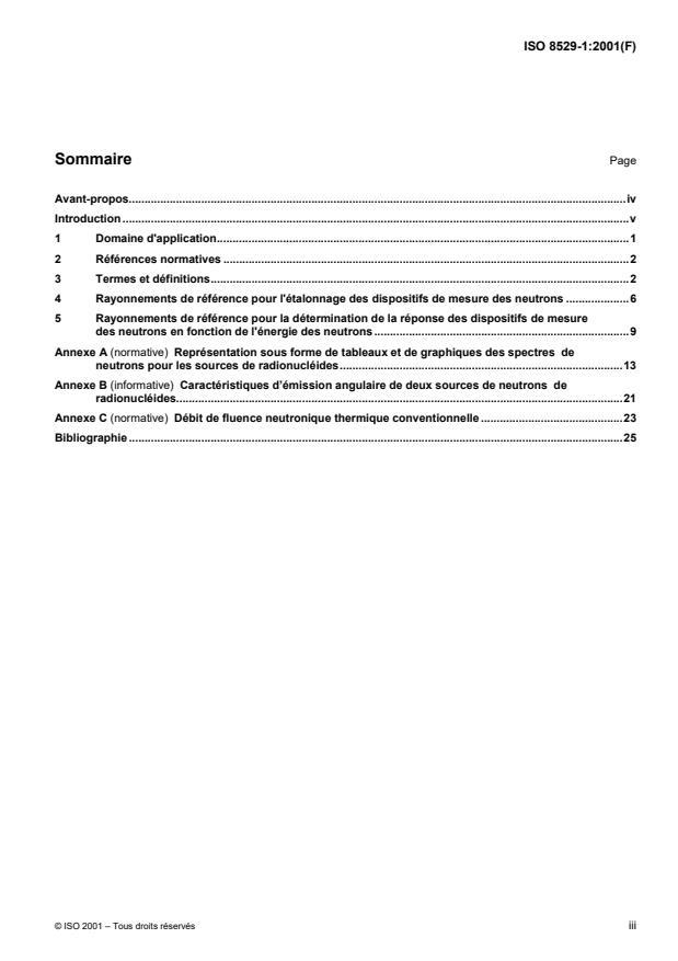 ISO 8529-1:2001 - Rayonnements neutroniques de référence