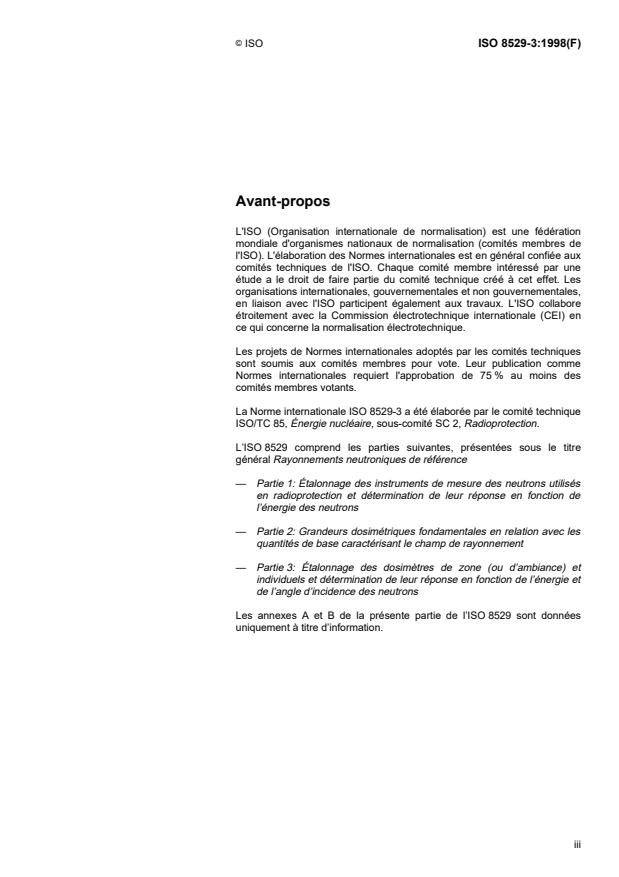 ISO 8529-3:1998 - Rayonnements neutroniques de référence