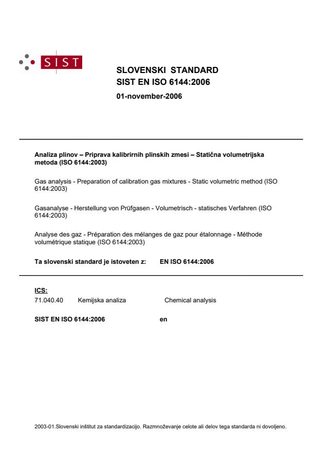 EN ISO 6144:2006