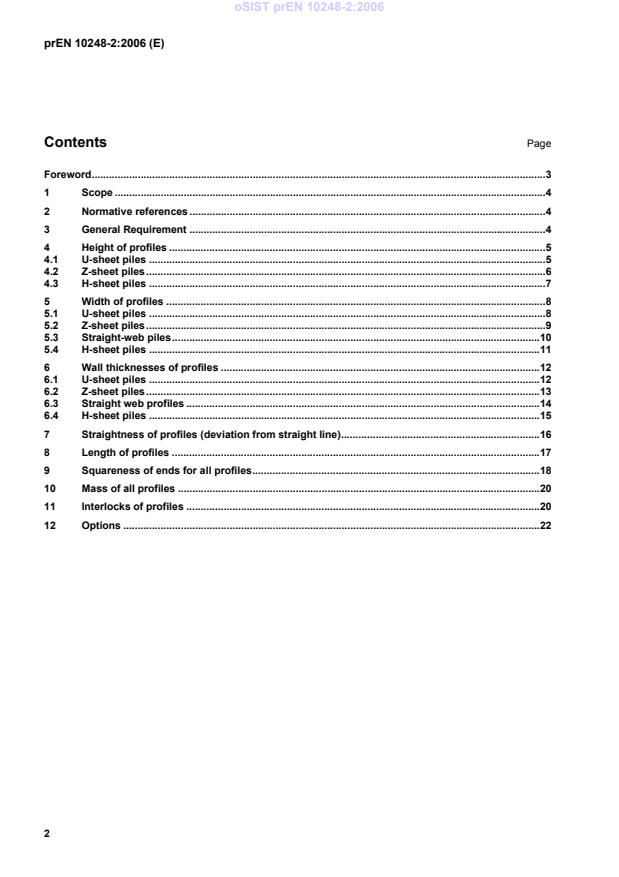 oSIST prEN 10248-2:2006 oSIST prEN 10248-2:2006 - Page 4 preview