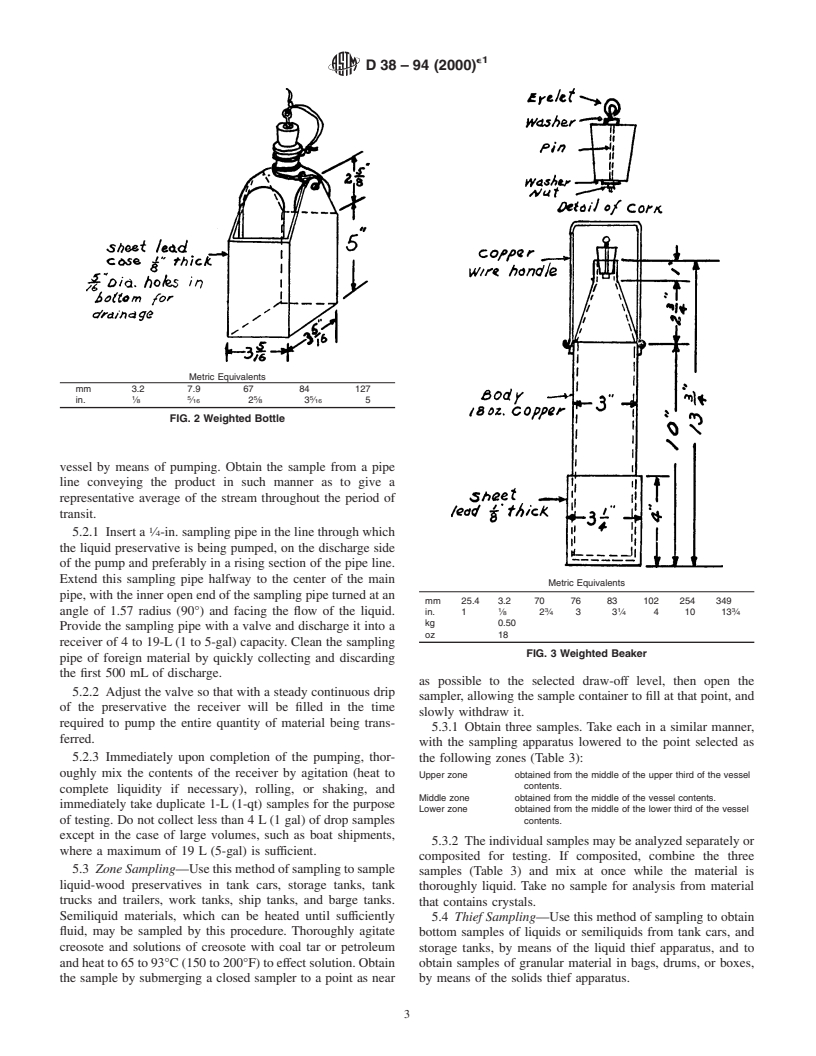 ASTM D38-94(2000)e1 - Standard Test Methods for Sampling Wood Preservatives Prior to Testing (Withdrawn 2006)