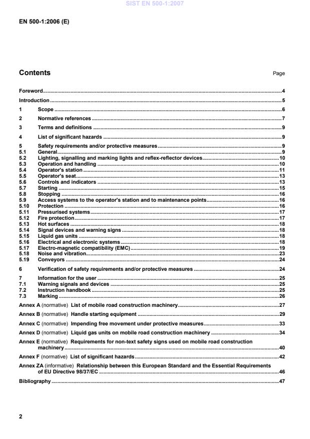 EN 500-1:2006 EN 500-1:2007 - Page 4 preview