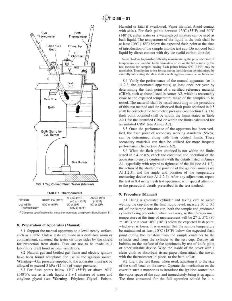 ASTM D56-01 - Standard Test Method for Flash Point by Tag Closed Tester