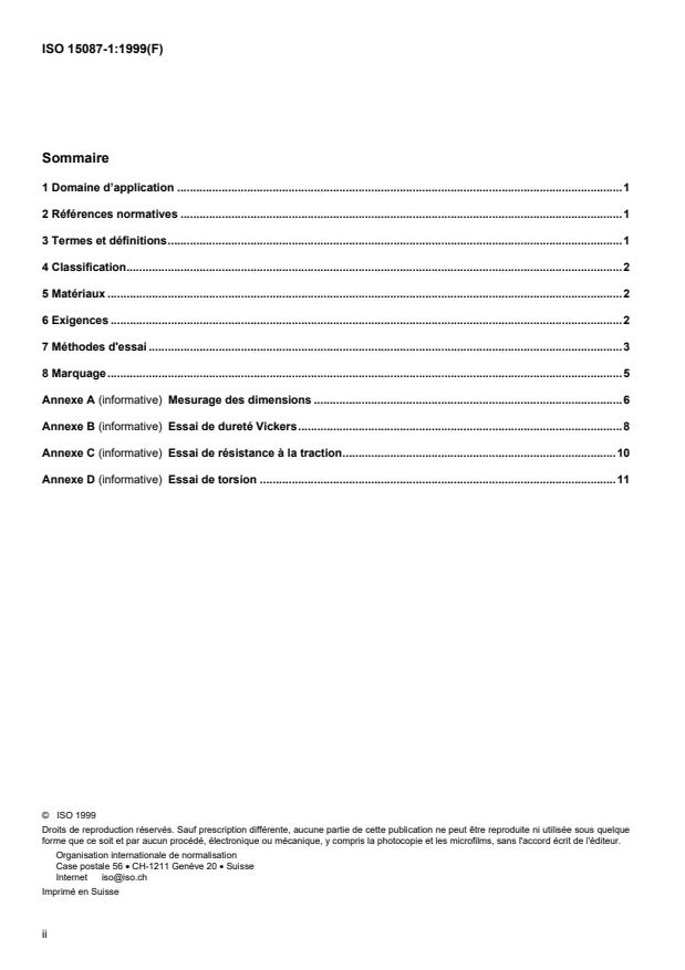 ISO 15087-1:1999 ISO 15087-1:1999 - Élévateurs dentaires - Page 2 preview