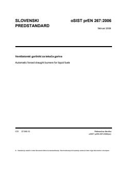 prEN 267 prEN 267:2006 - Page 1 preview