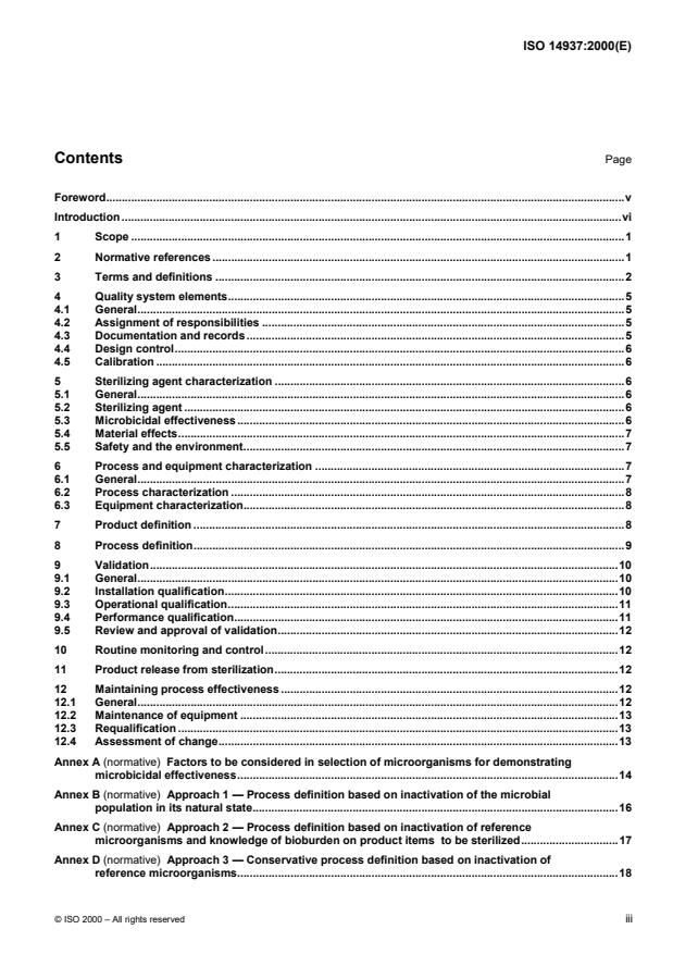 ISO 14937:2000 - Sterilization of health care products -- General requirements for characterization of a sterilizing agent and the development, validation and routine control of a sterilization process for medical devices