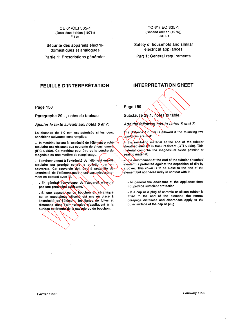 IEC 60335-1:1976/ISH1:1976 - Interpretation sheet I-SH 01
Released:2/1/1976