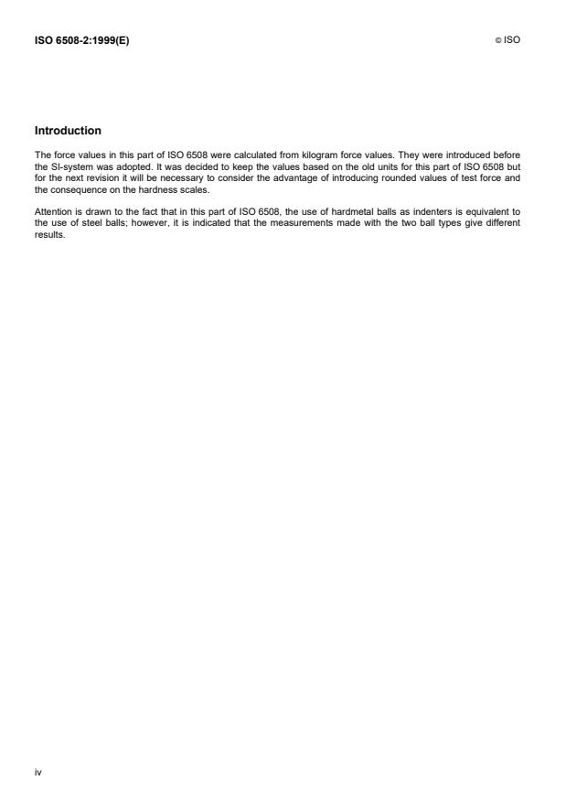 ISO 6508-2:1999 ISO 6508-2:1999 - Metallic materials -- Rockwell hardness test - Page 4 preview