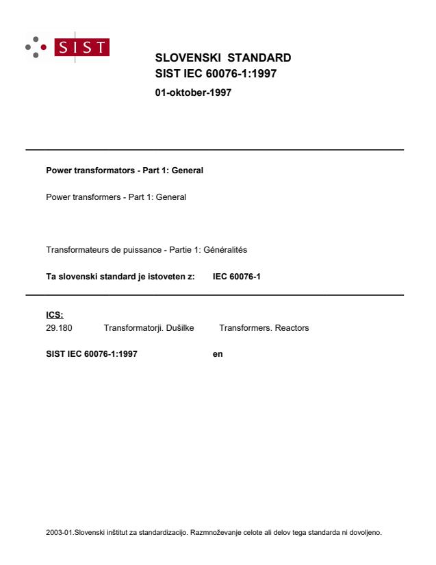 IEC 60076-1:1997