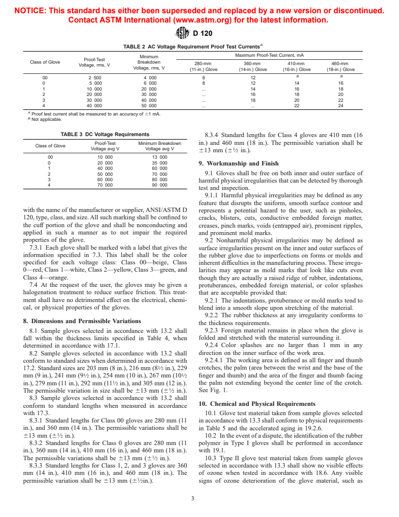 ASTM D120-02 - Standard Specification for Rubber Insulating Gloves