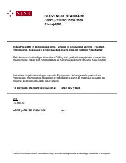 oSIST prEN ISO 13534:2008 - Page 1 preview