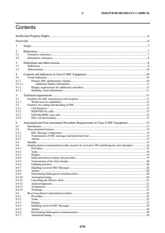 ETSI EN 300 338-4 V1.1.1 (2008-12) - Electromagnetic compatibility and Radio spectrum Matters (ERM); Technical characteristics and methods of measurement for equipment for generation, transmission and reception of Digital Selective Calling (DSC) in the maritime MF, MF/HF and/or VHF mobile service; Part 4: Class E DSC