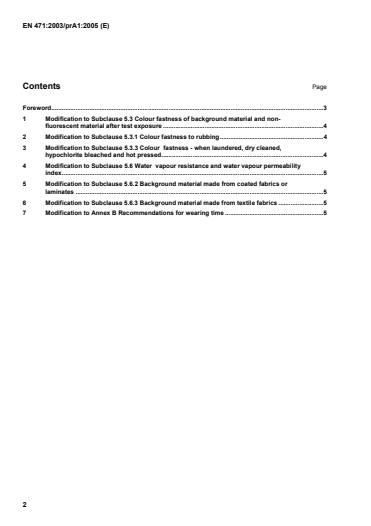 EN 471:2003/prA1 EN 471:2003/oprA1:2006 - Page 4 preview