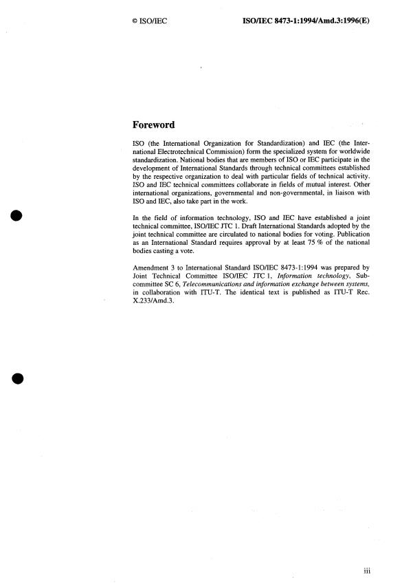 ISO/IEC 8473-1:1994/Amd 3:1996 - Horodatage de l'enregistrement du routage