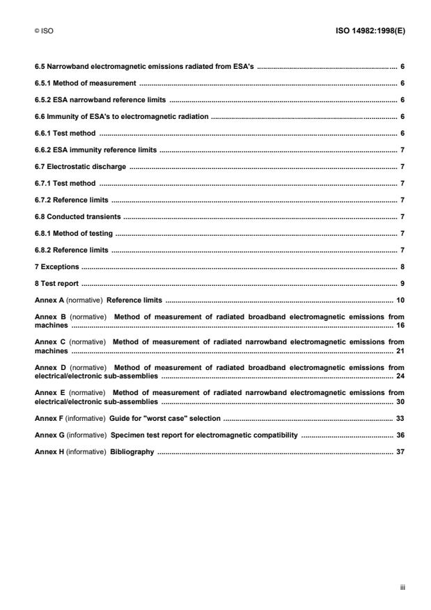 ISO 14982:1998 - Agricultural and forestry machinery -- Electromagnetic compatibility -- Test methods and acceptance criteria