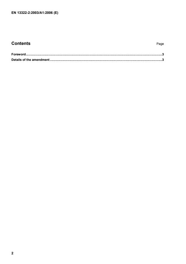 EN 13322-2:2003/A1:2006 EN 12322-2:2003/A1:2007 - Page 4 preview