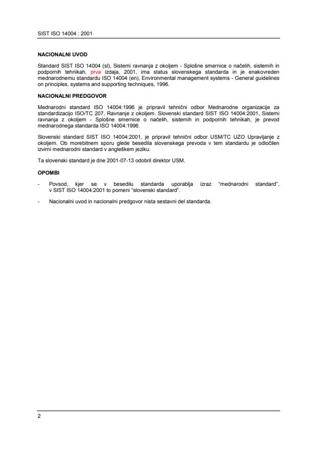 ISO 14004:1996 ISO 14004:2001 - Page 2 preview