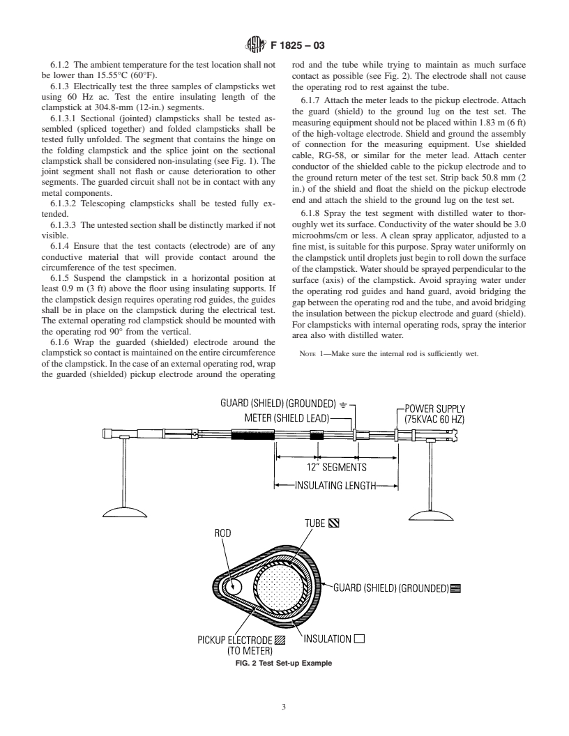 ASTM F1825-03 - Standard Specification for Clampstick Type Live Line Tools