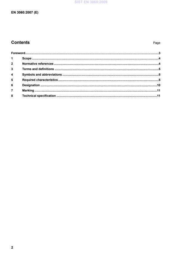 EN 3060:2007 EN 3060:2009 - Page 4 preview