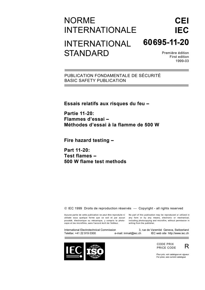 IEC 60695-11-20:1999