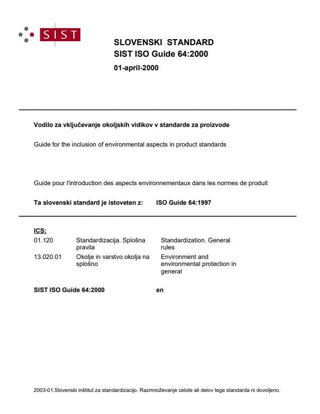 ISO Guide 64:2000