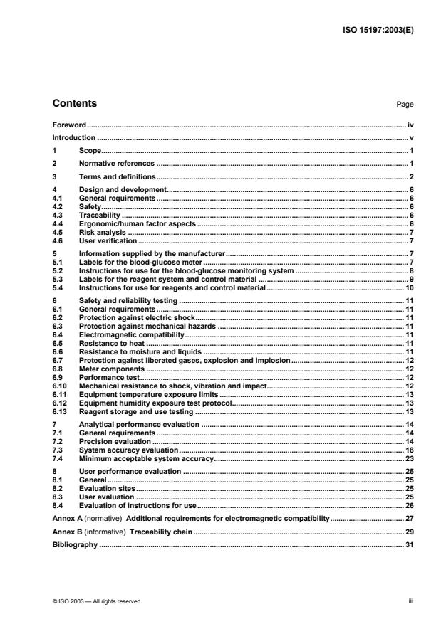 ISO 15197:2003 - In vitro diagnostic test systems -- Requirements for blood-glucose monitoring systems for self-testing in managing diabetes mellitus