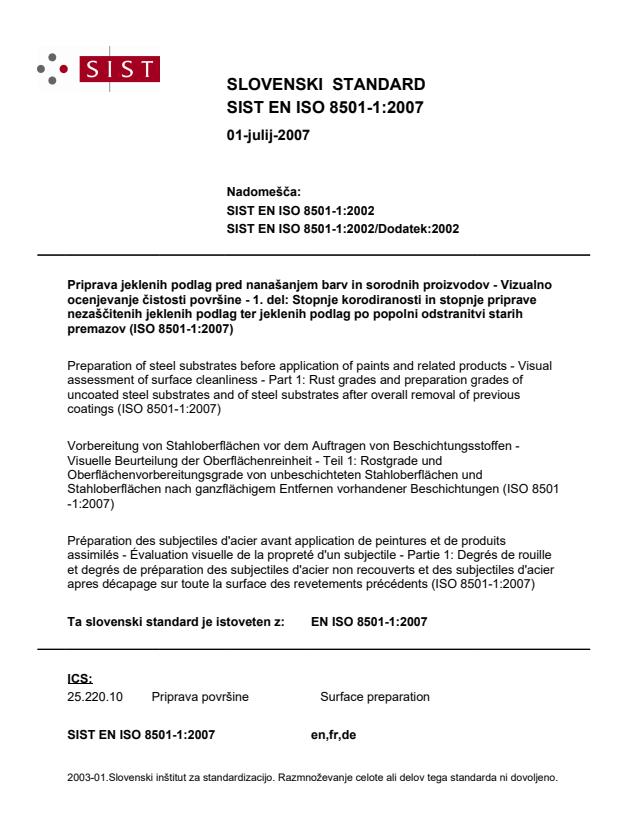 Technical standard ISO 8501-1:2007 - Corrotech