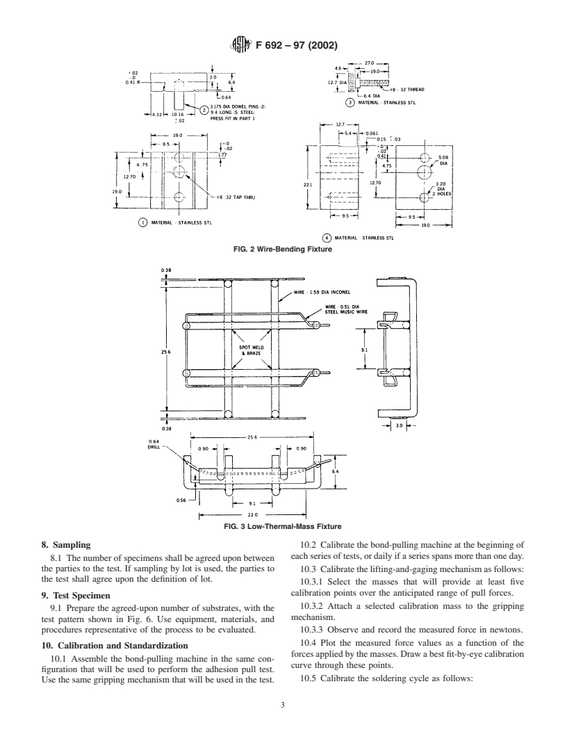 ASTM F692-97(2002) - Standard Test Method for Measuring Adhesion Strength of Solderable Films to Substrates (Withdrawn 2008)