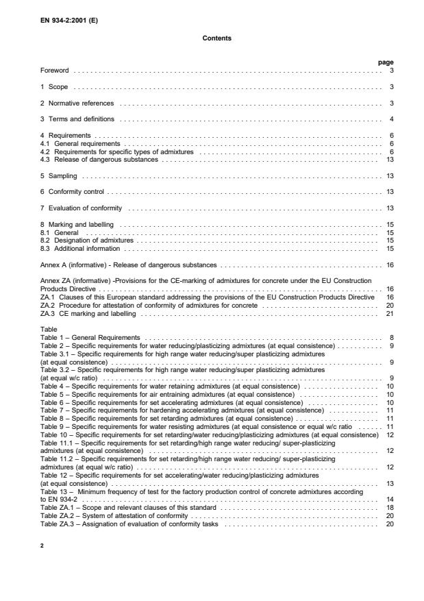 EN 934-2:2001 EN 934-2:2002 - Page 4 preview