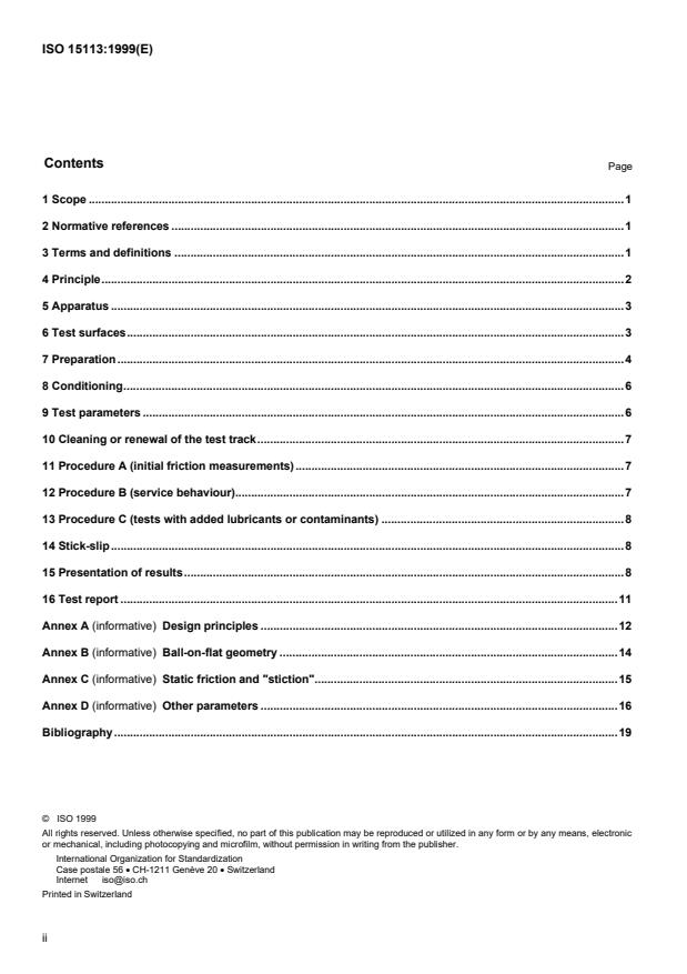 ISO 15113:1999 ISO 15113:1999 - Rubber -- Determination of frictional properties - Page 2 preview