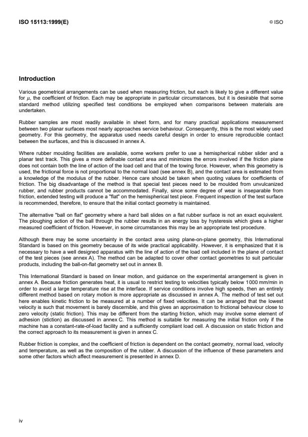 ISO 15113:1999 ISO 15113:1999 - Rubber -- Determination of frictional properties - Page 4 preview