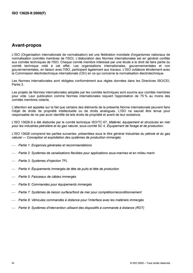 ISO 13628-9:2000 ISO 13628-9:2000 - Industries du pétrole et du gaz naturel -- Conception et exploitation des systemes de production immergés - Page 4 preview