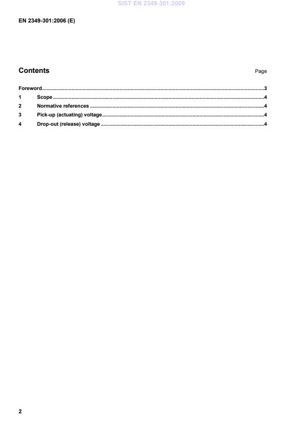 EN 2349-301:2006 EN 2349-301:2009 - Page 4 preview