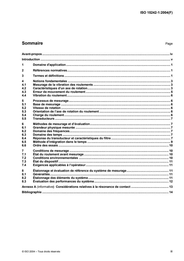 ISO 15242-1:2004 - Roulements -- Méthodes de mesurage des vibrations