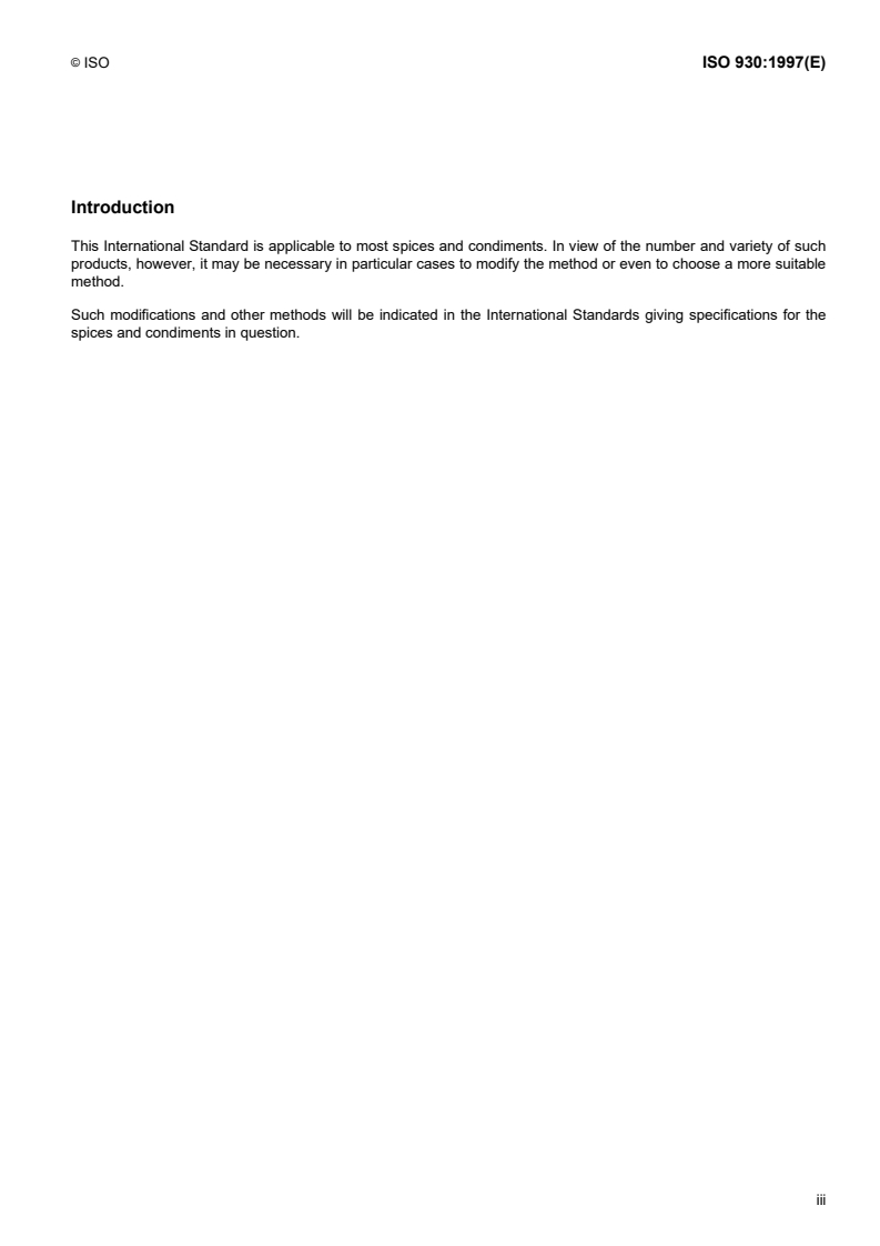 ISO 930:1997 - Spices and condiments — Determination of acid-insoluble ash
Released:12/4/1997