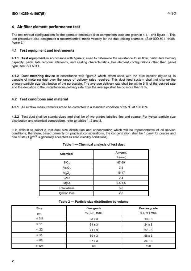 ISO 14269-4:1997 ISO 14269-4:1997 - Tractors and self-propelled machines for agriculture and forestry -- Operator enclosure environment - Page 4 preview