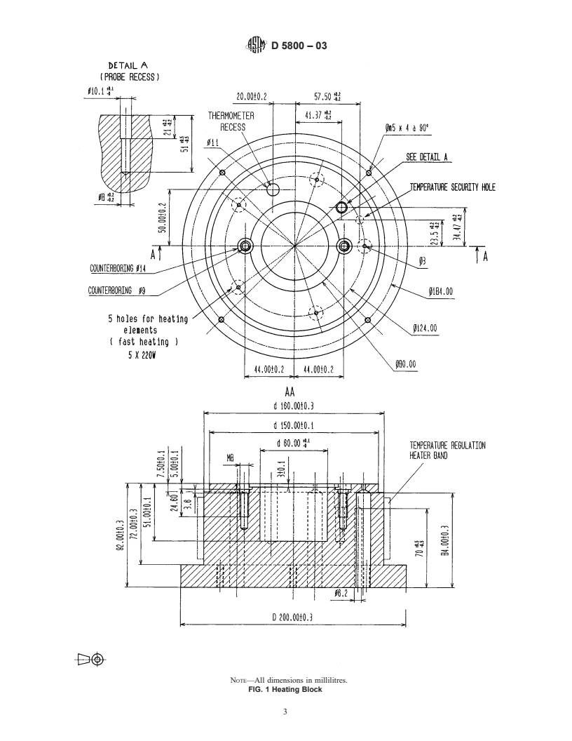 ASTM D5800-03 - Standard Test Method for Evaporation Loss of Lubricating Oils by the Noack Method