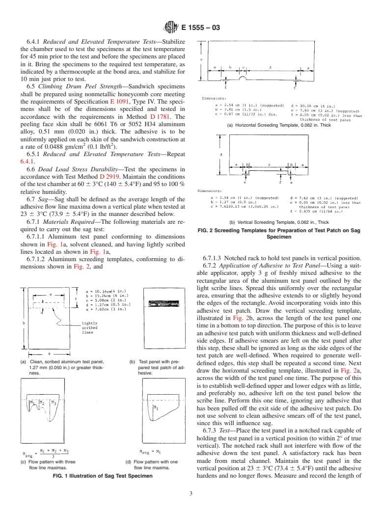 ASTM E1555-03 - Standard Specification for Structural Paste Adhesive for Sandwich Panel Repair