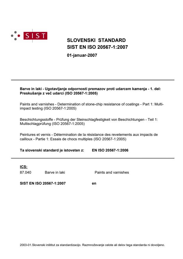 EN ISO 20567-1:2007