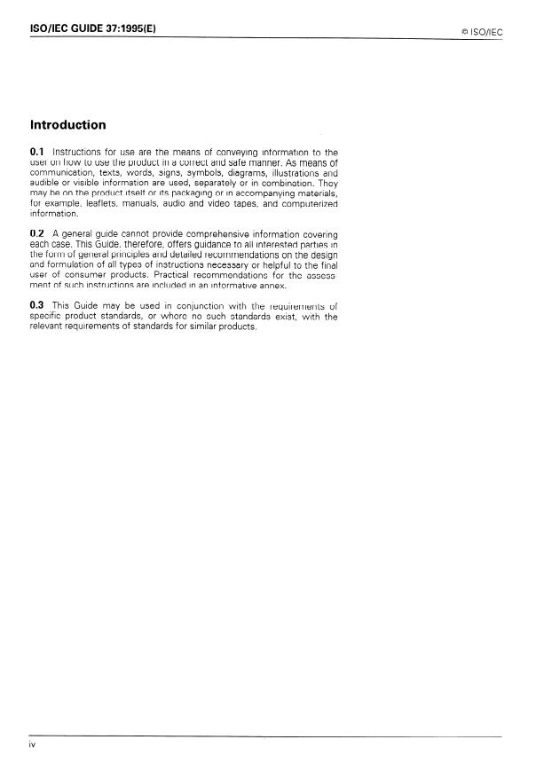 ISO/IEC Guide 37:1995 ISO/IEC Guide 37:1995 - Instructions for use of products of consumer interest - Page 4 preview